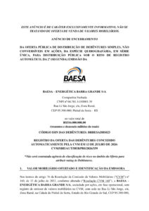thumbnail of Debs. Baesa – Anúncio de Encerramento (V. Divulgação)